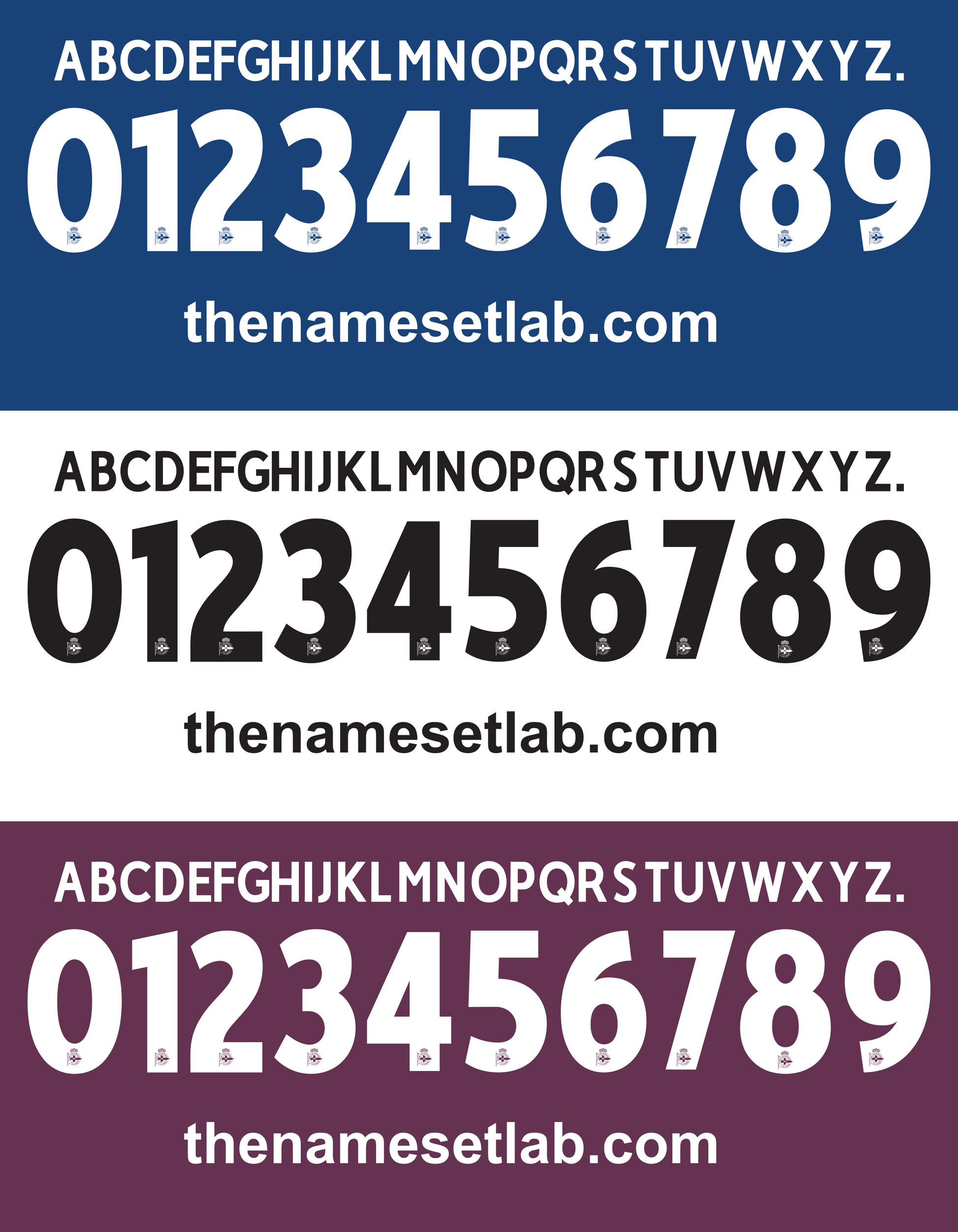 Deportivo Coruna 2014-2015 Nameset AI Vector File