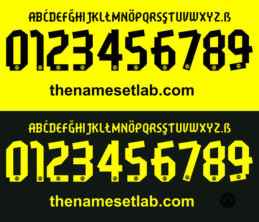 Dortmund 2012-2014 Nameset AI Vector File