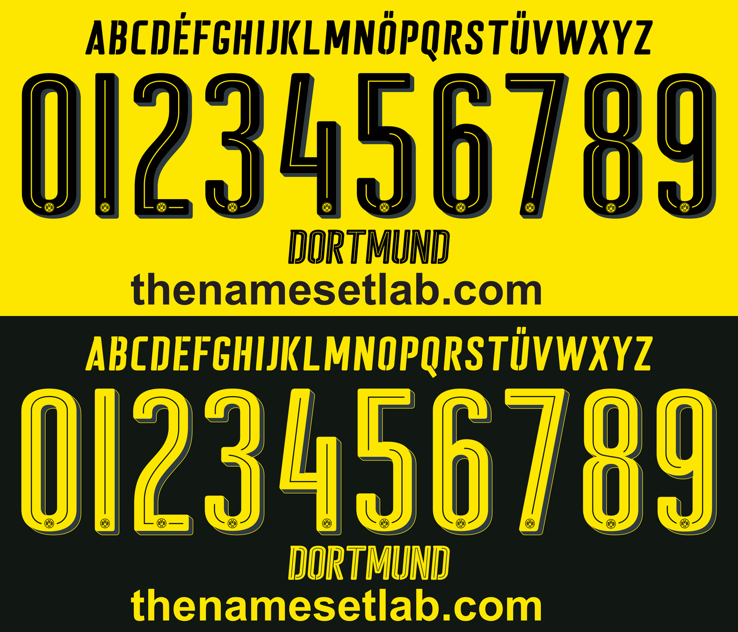 Dortmund 2016-2017 Nameset AI Vector File