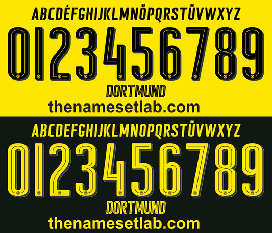Dortmund 2016-2017 Nameset AI Vector File