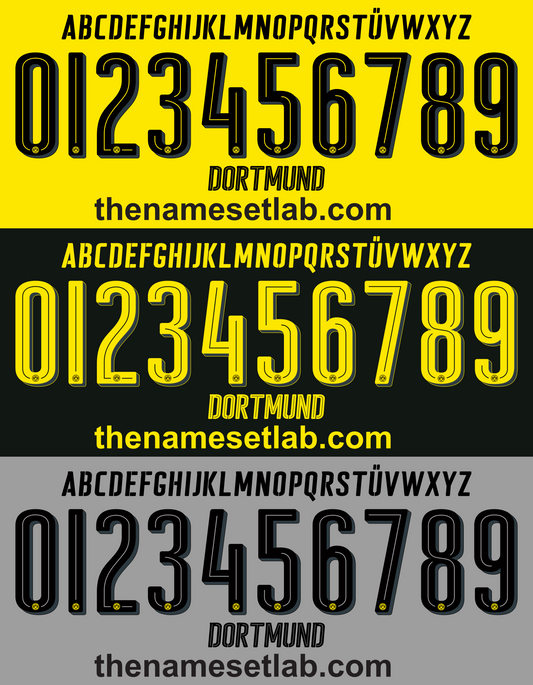 Dortmund 2017-2018 Nameset AI Vector File