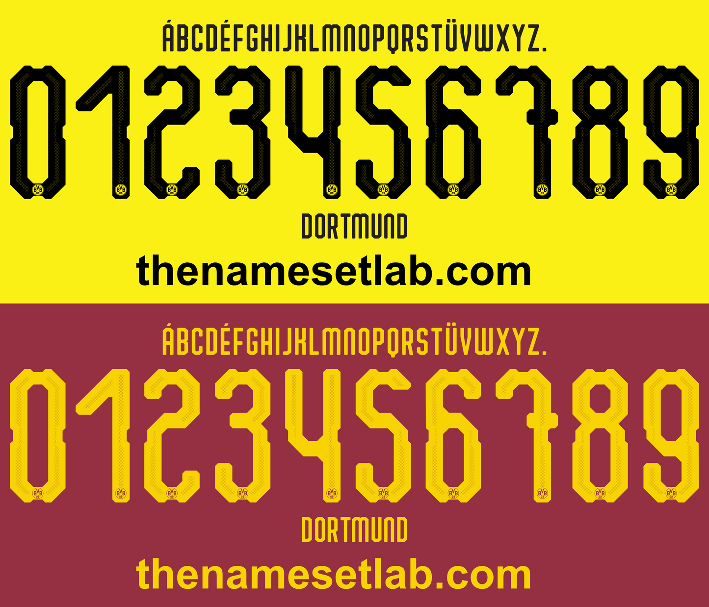 Dortmund 2018-2019 Nameset AI Vector File