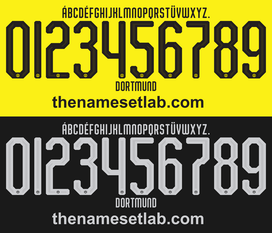 Dortmund 2019-2020 Nameset AI Vector File