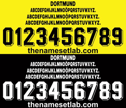 Dortmund 1995-1996 Nameset AI Vector File