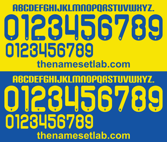Ecuador 2011-2013 Football Nameset AI Vector File