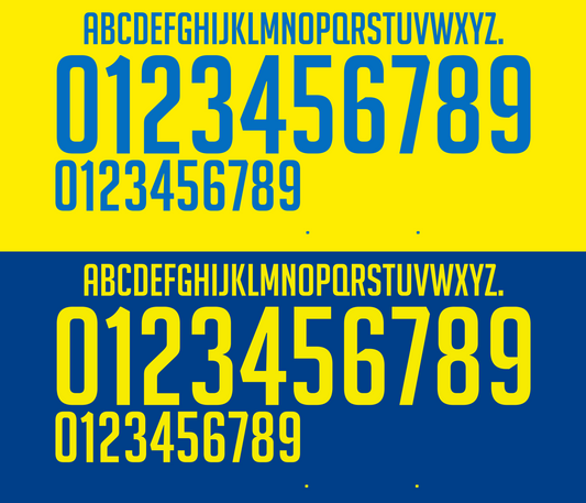 Ecuador 2014 Football Nameset AI Vector File