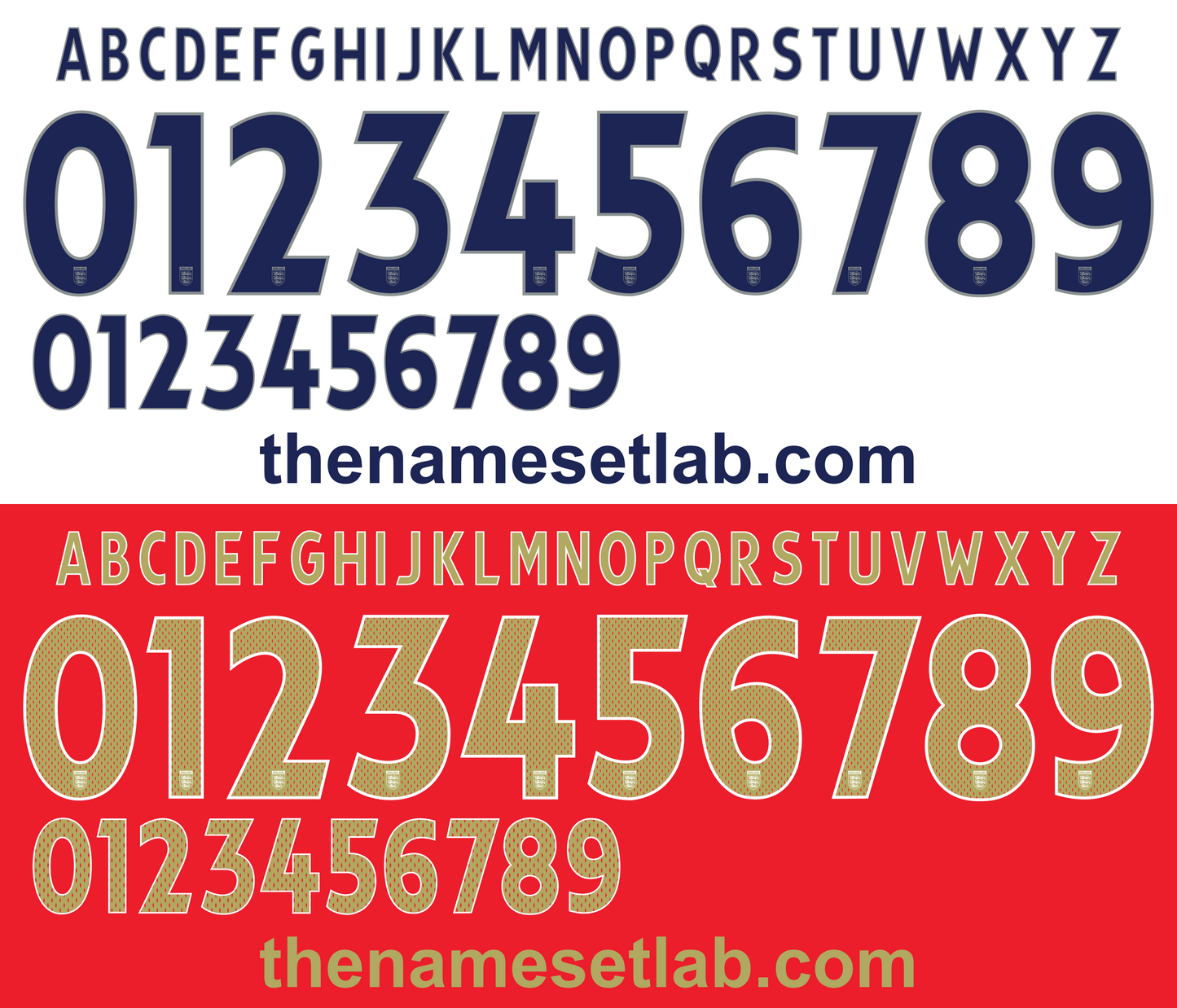 England 2006 Football Nameset AI Vector File