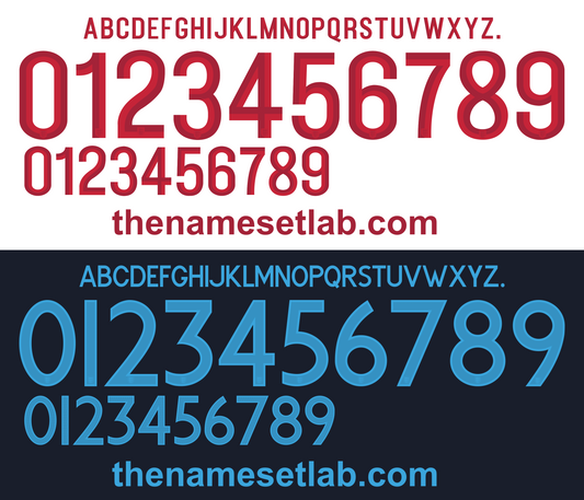 England 2012 Football Nameset AI Vector File
