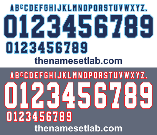 England 1996 Football Nameset AI Vector File