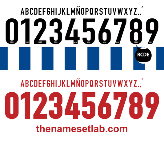 Espanyol 2016-2017 Nameset Mockup