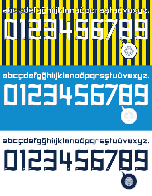 Fenerbahce 2005–2010 Nameset Mockup