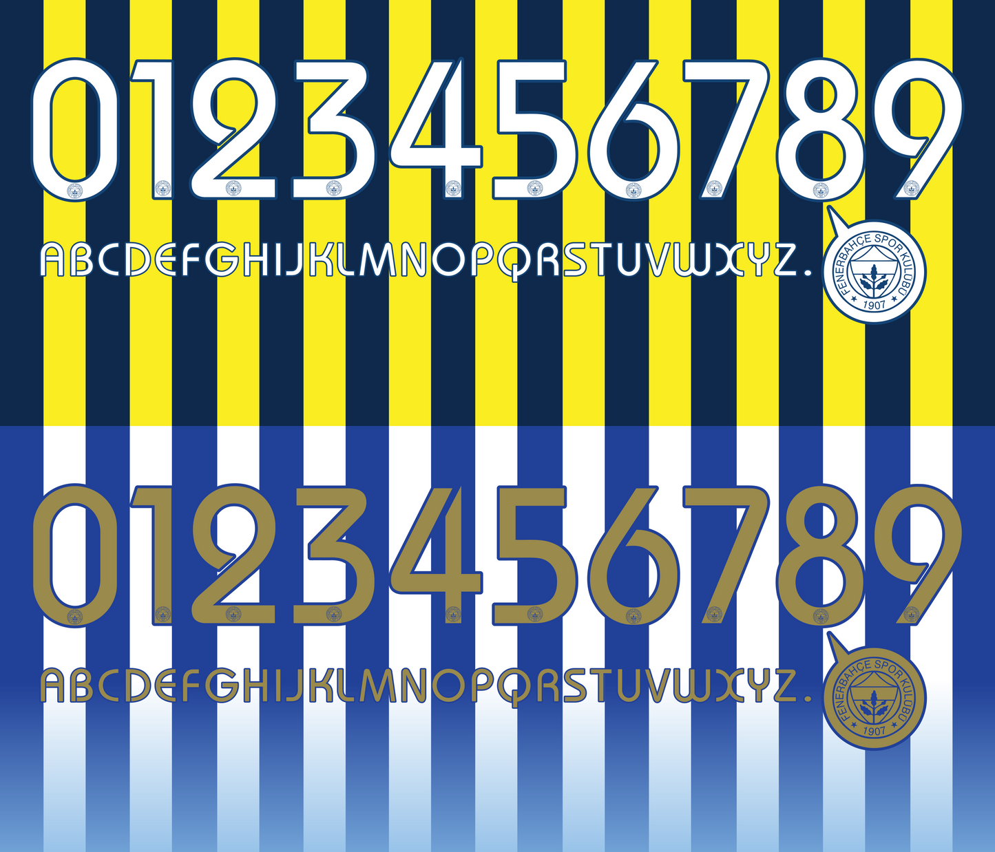 Fenerbahce 2011–2012 Nameset Mockup