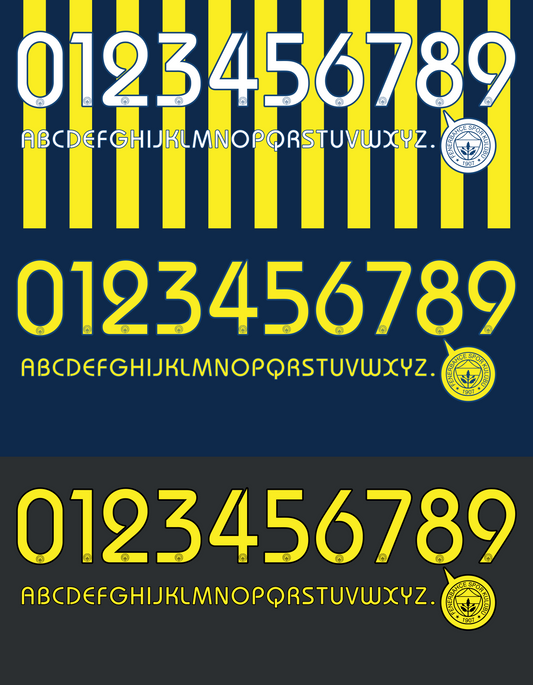 Fenerbahce 2012–2013 Nameset Mockup