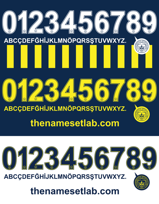 Fenerbahce 2013–2014 Nameset Mockup