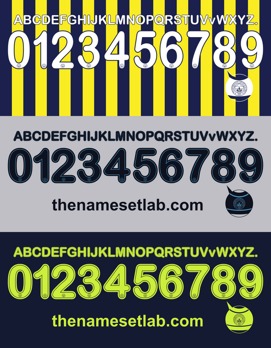 Fenerbahce 2015–2016 Nameset Mockup