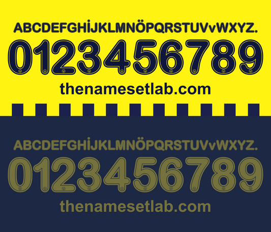 Fenerbahce 2019–2020 Nameset Mockup