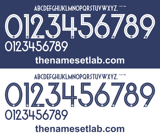France 2018 Football Nameset AI Vector File