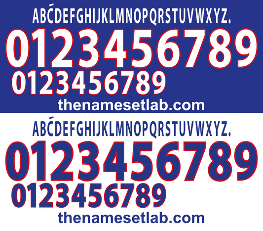 France Euro 2000 Football Nameset AI Vector File