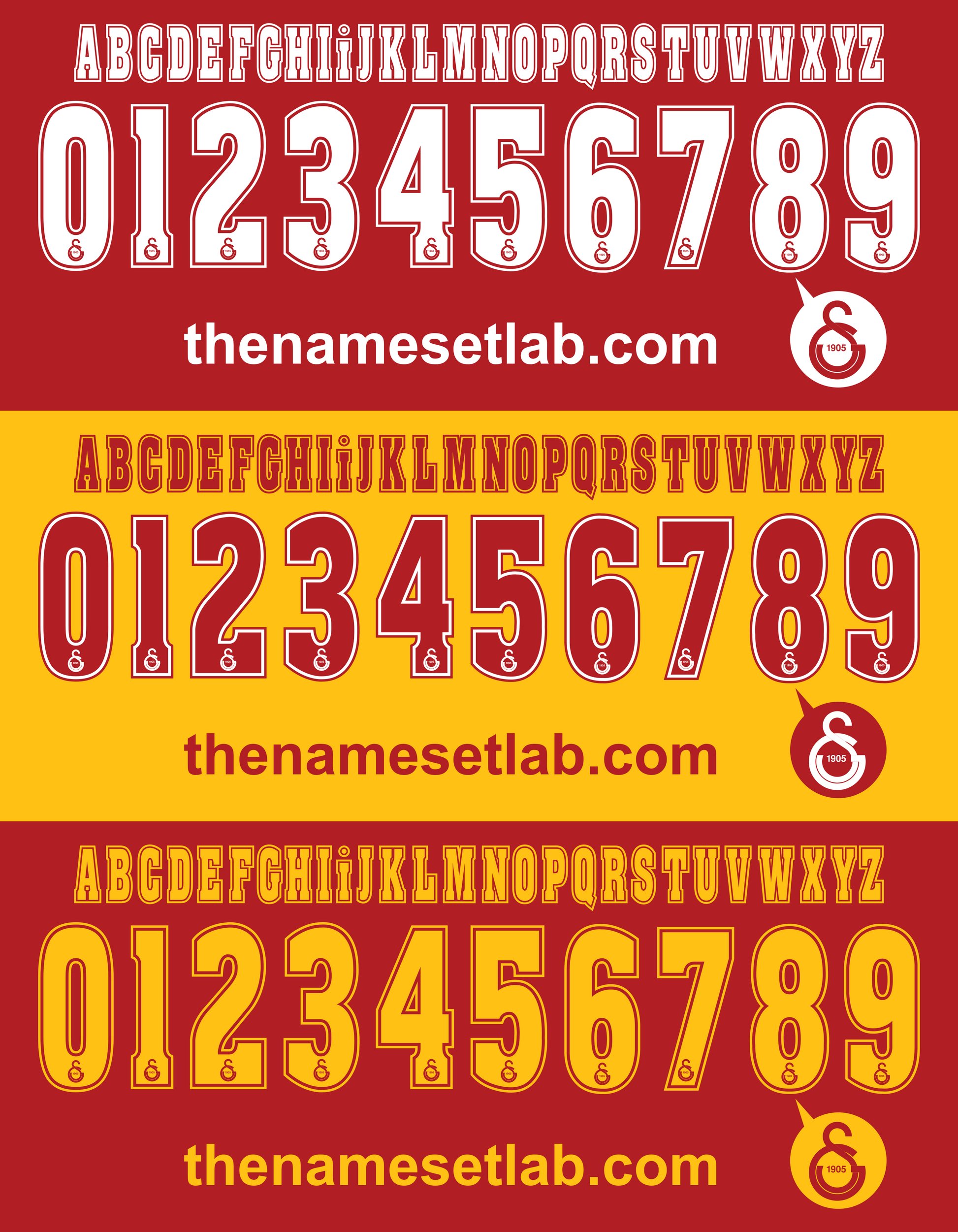 Galatasaray 2009–2010 Nameset Mockup