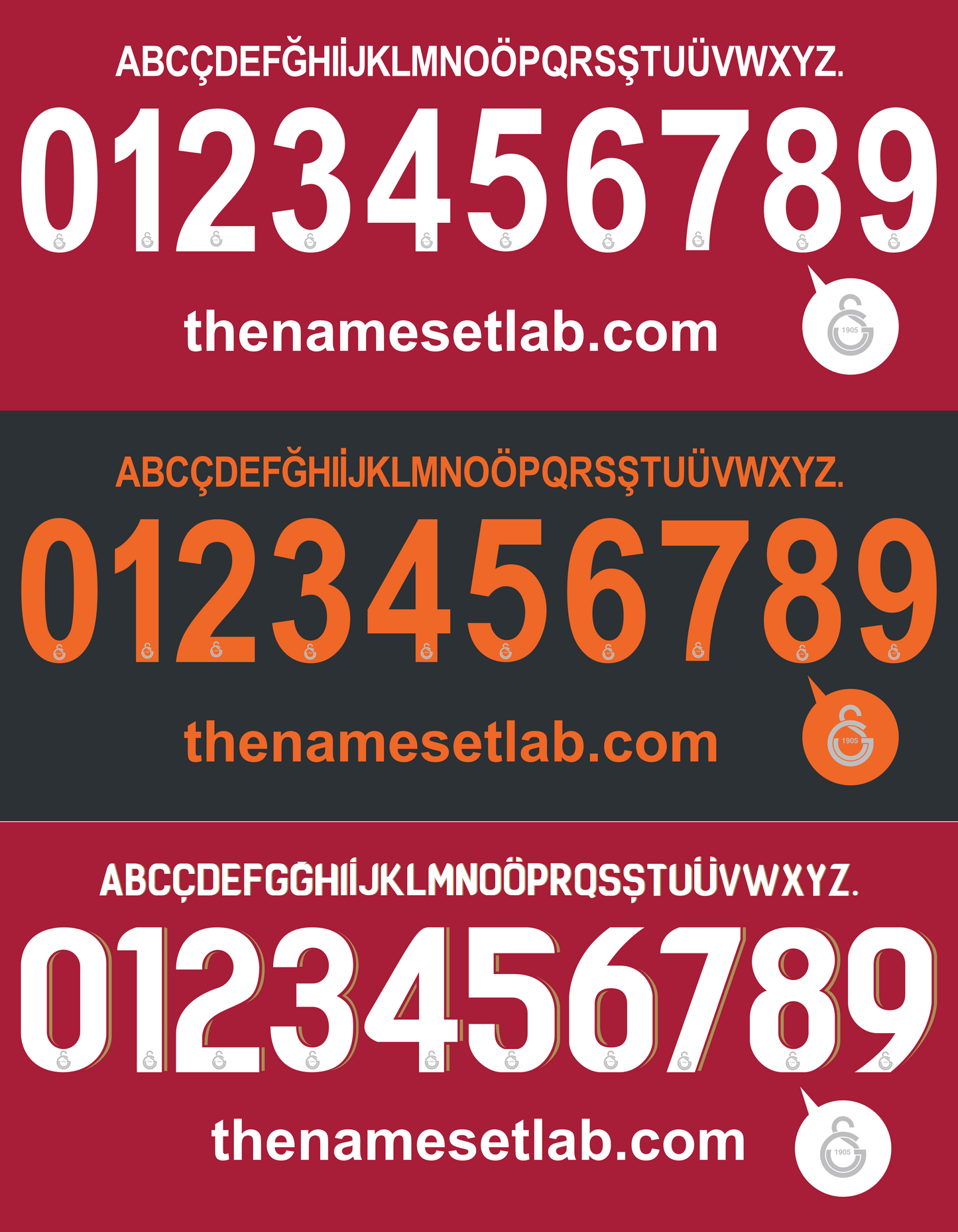 Galatasaray 2013–2015 Nameset Mockup