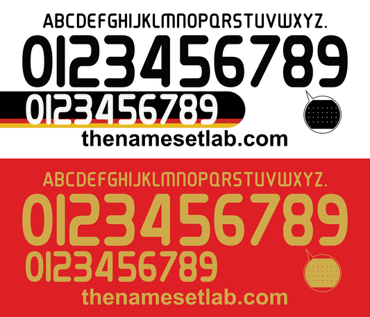 Germany 2008 Football Nameset AI Vector File