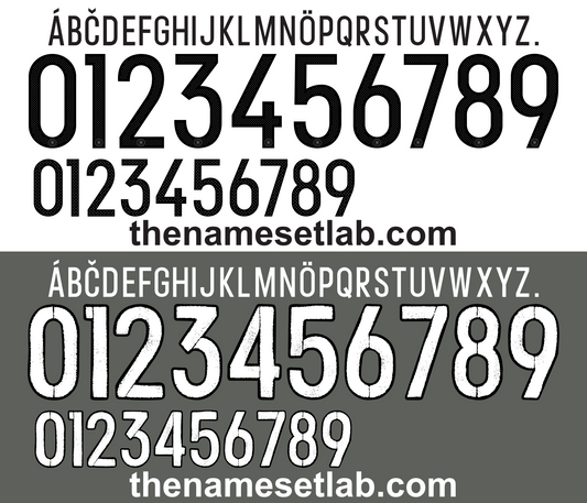 Germany 2016 Football Nameset AI Vector File