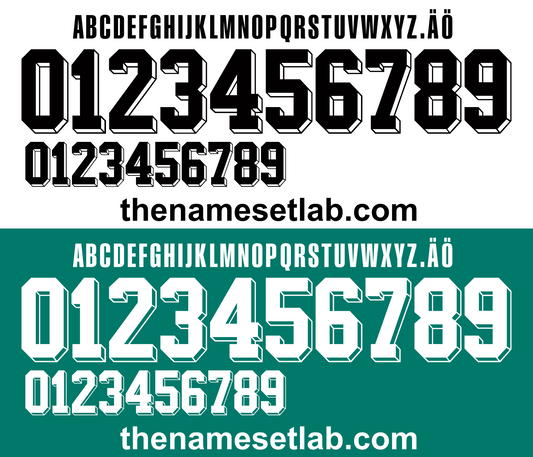 Germany 1992 Football Nameset AI Vector File