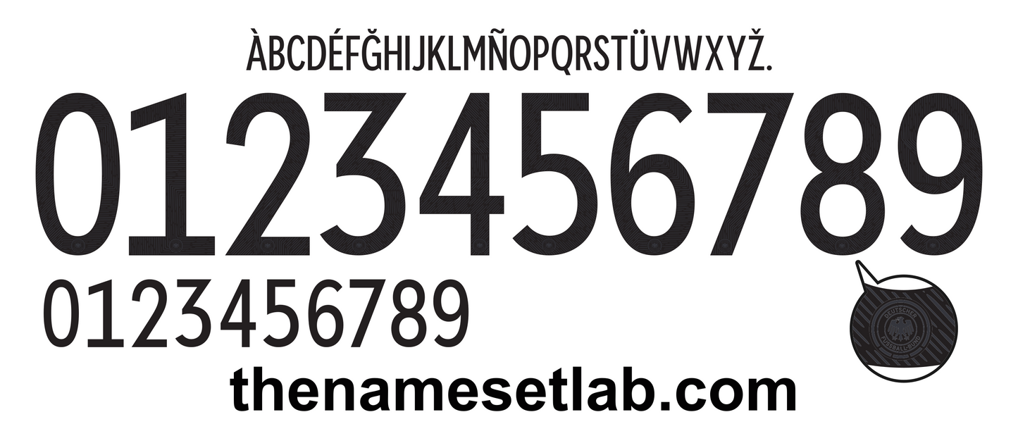 Germany Euro 2020 Football Nameset AI Vector File