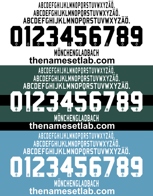 Gladbach 2010-2011 Nameset AI Vector File