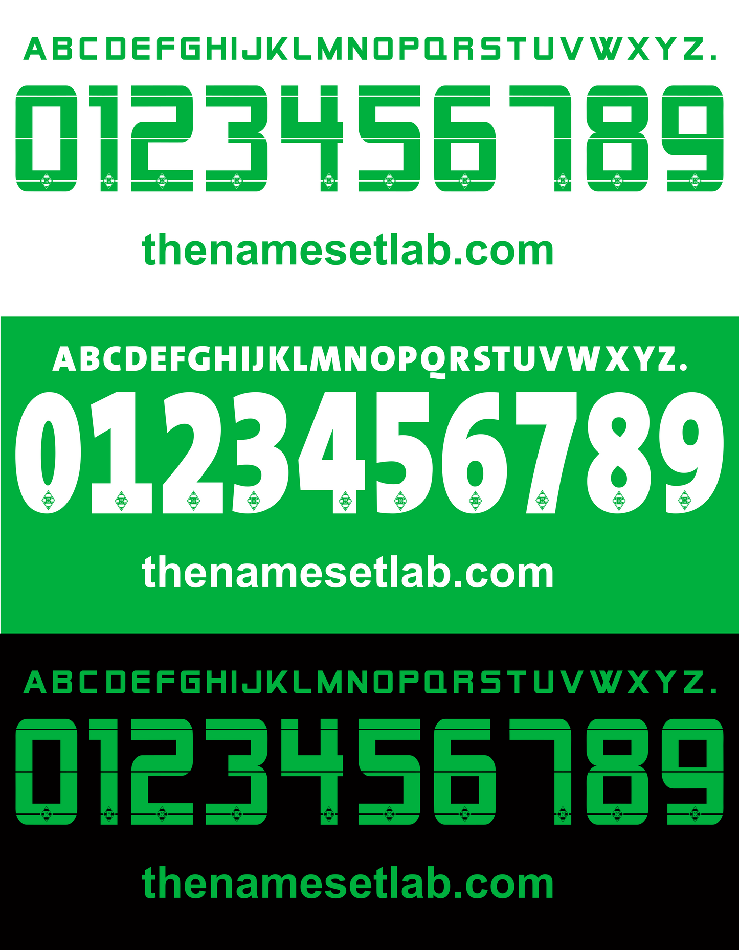 Gladbach 2013-2014 Nameset AI Vector File