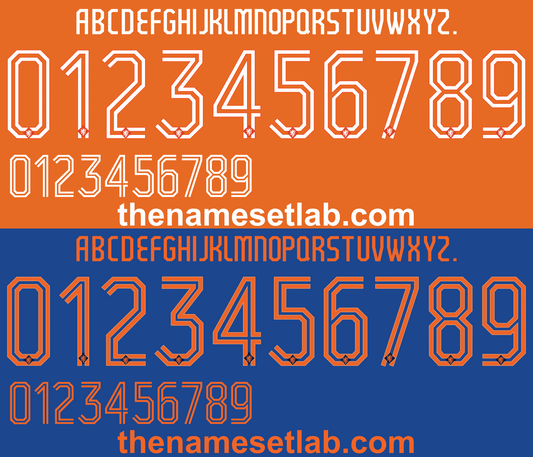 Holland 2014 Football Nameset AI Vector File