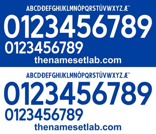 Iceland 2016 Football Nameset AI Vector File