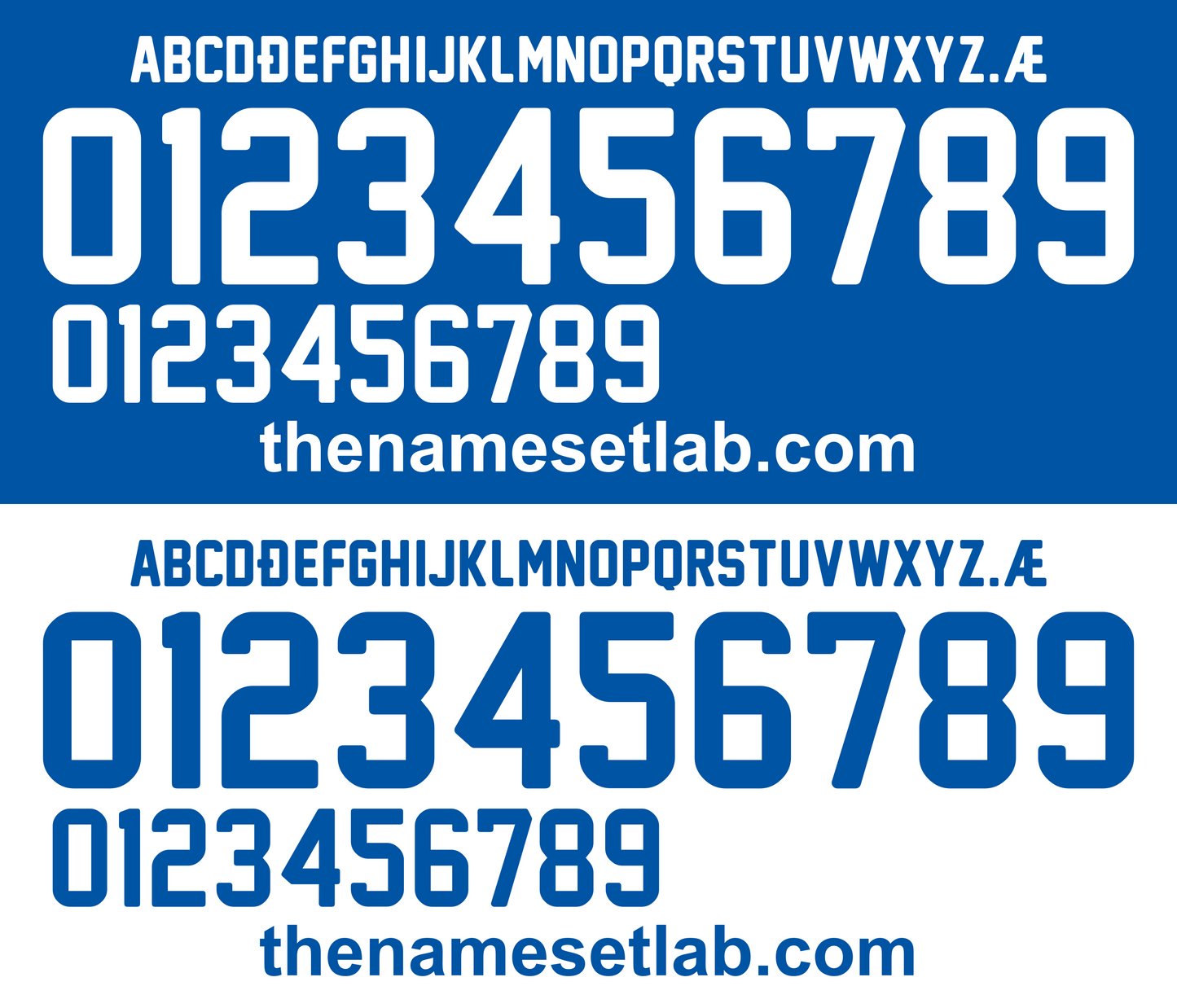 Iceland 2018 Football Nameset AI Vector File