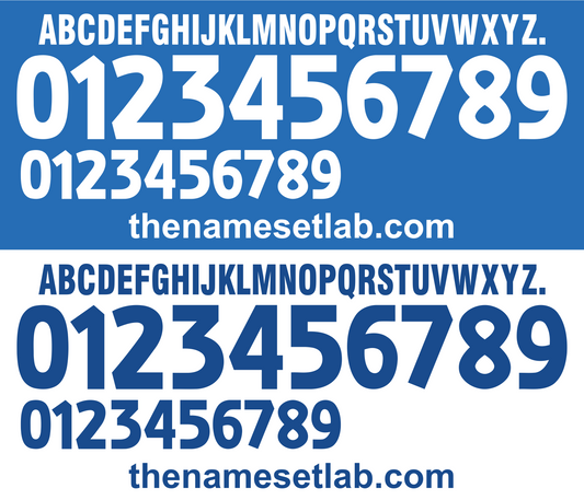 Italy 2000 Football Nameset AI Vector File