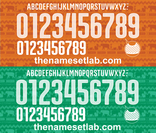 Ivory Coast 2014 Football Nameset AI Vector File