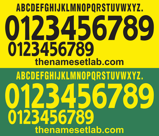 Jamaica 1998 Football Nameset AI Vector File