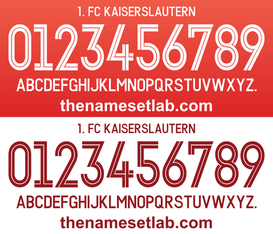 Kaiserslautern 2014-2015 Nameset AI Vector File