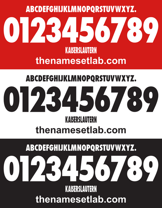 Kaiserslautern 1996-1997 Nameset AI Vector File