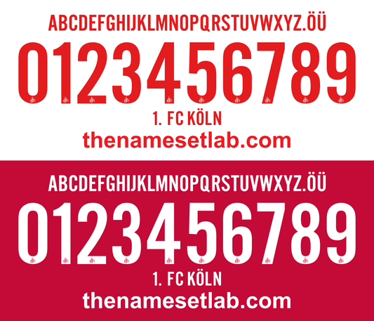 Koln 2016-2017 Nameset AI Vector File