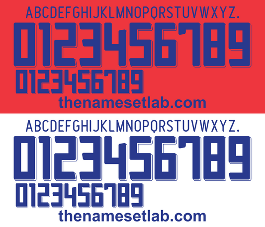 South Korea 2006 Football Nameset AI Vector File