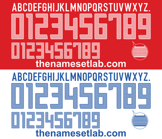 South Korea 2012 Football Nameset AI Vector File