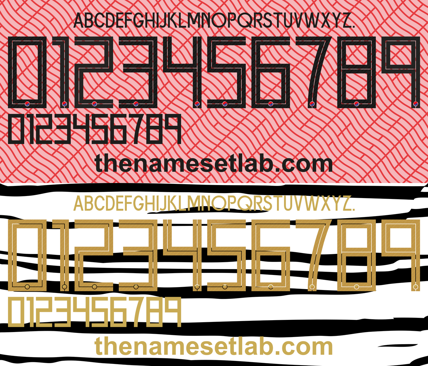 South Korea 2020 Football Nameset AI Vector File
