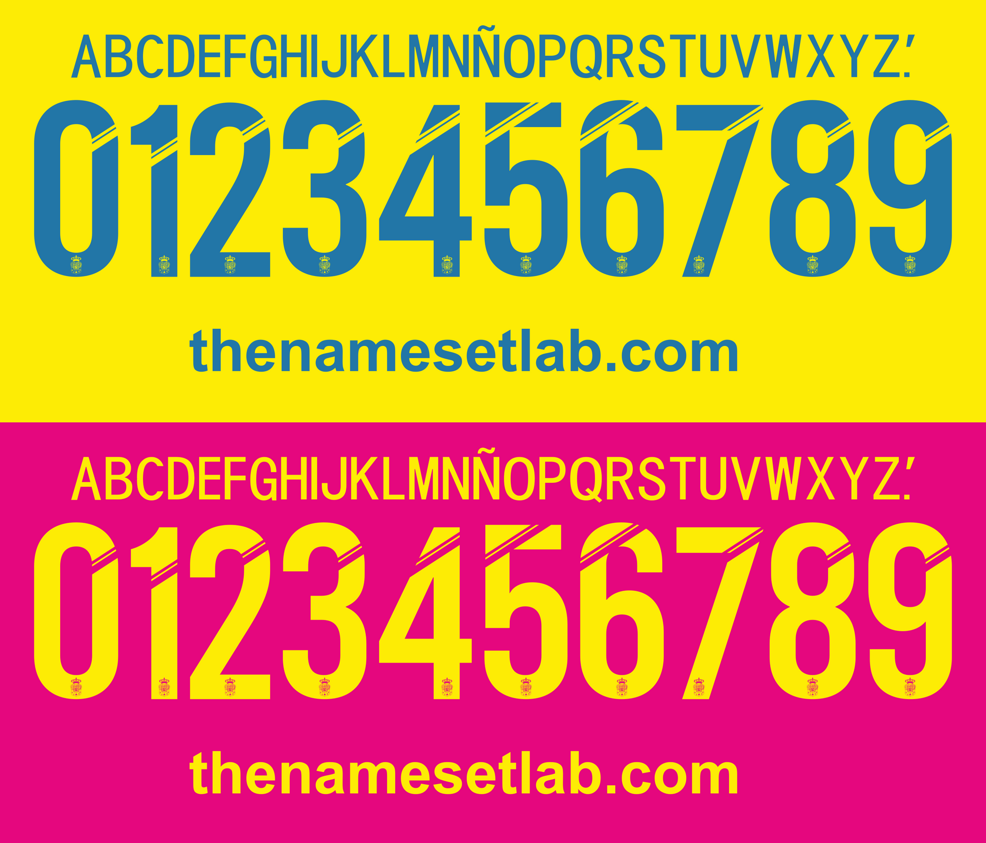 Las Palmas 2015-2016 Nameset Mockup