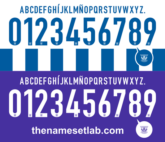 Leganes 2015-2016 shirt nameset mockup graphic