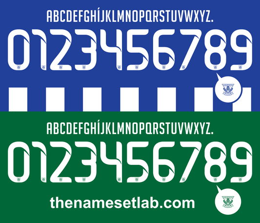 Leganes 2016-2017 football shirt nameset vector