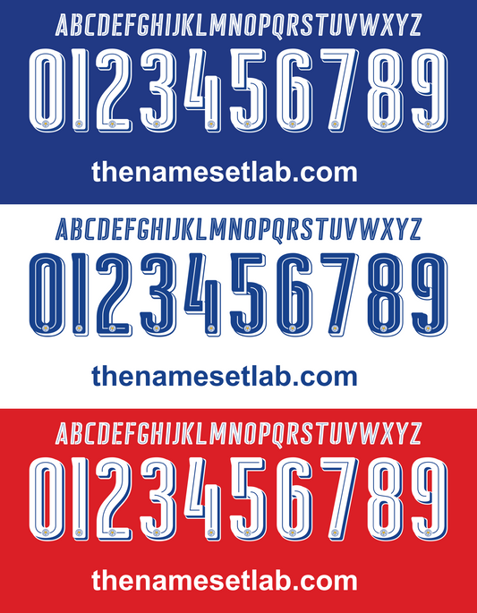 Leicester City 2016-2017 nameset 16/17 font vector file
