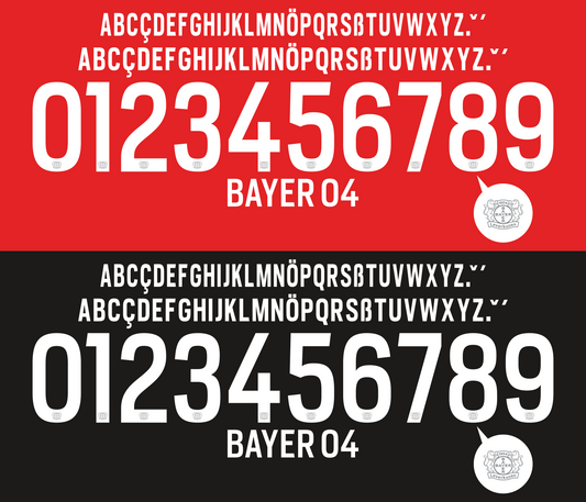 Leverkusen 2014-2015 Nameset AI Vector File