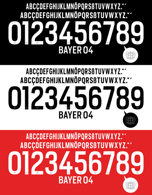 Leverkusen 2015-2016 Nameset AI Vector File