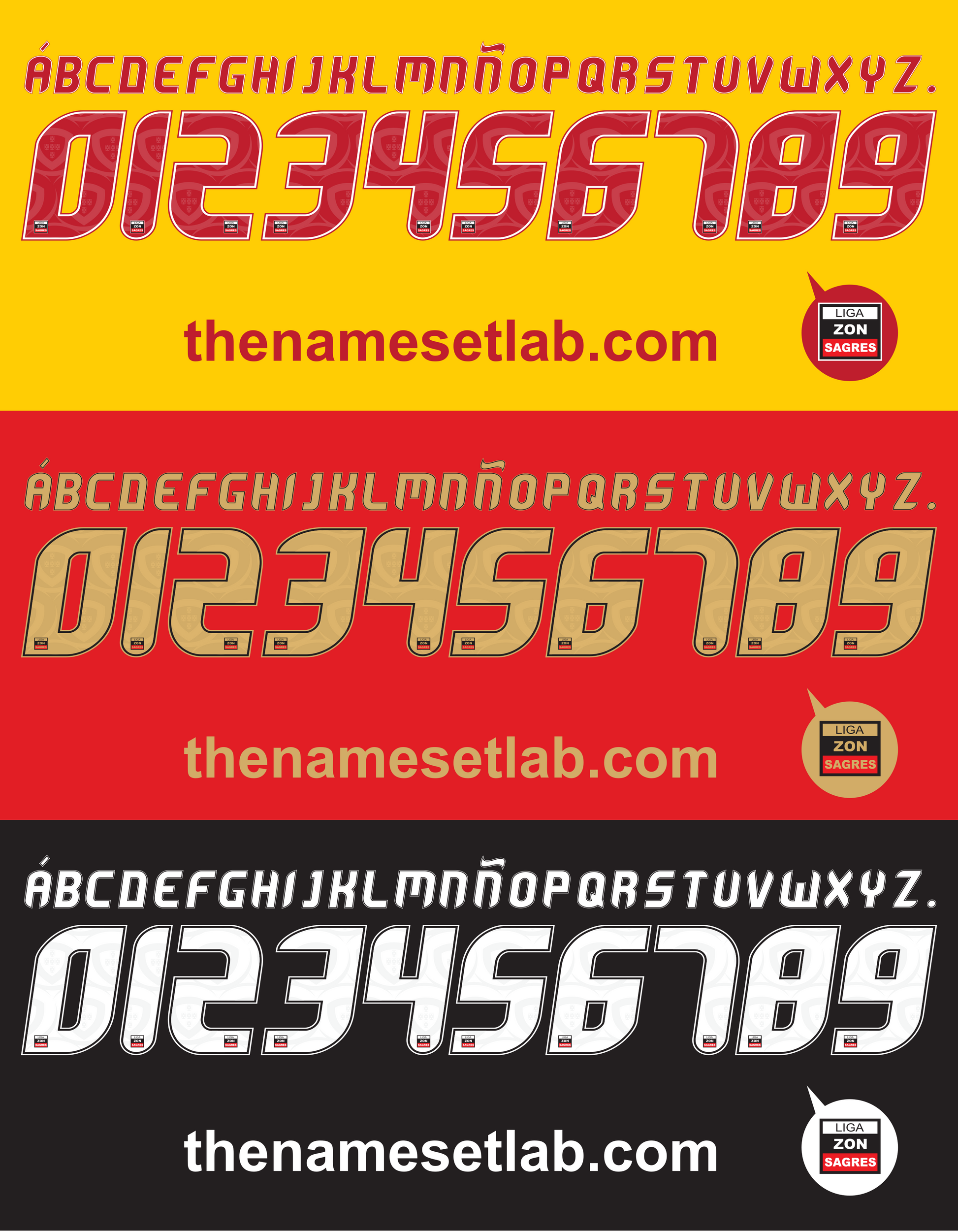 Liga Sagres Nameset Mockup