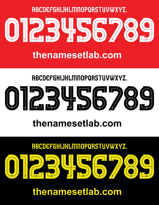 Liverpool 2010-2018 UCL / Cup Font Nameset AI Vector File